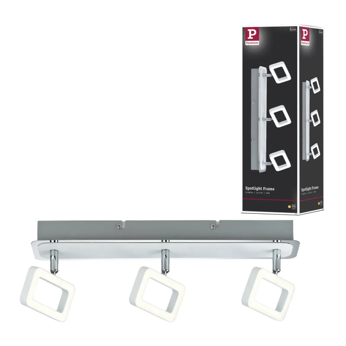 Paulmann 66640 Strahler Frame LED 3-flammig Weiß Chrom 3000K