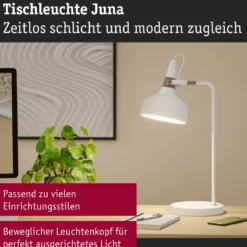 Paulmann 78482 Tischleuchte Neordic Juna Champagner Weiß E14