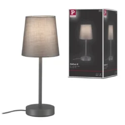 Paulmann 80104 Tischleuchte Stellan II 40cm Grau E27