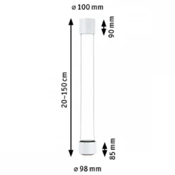 Paulmann 94903 URail LED Pendel Aldan 3000K dimmbar 230V Signalweiß RAL 9003