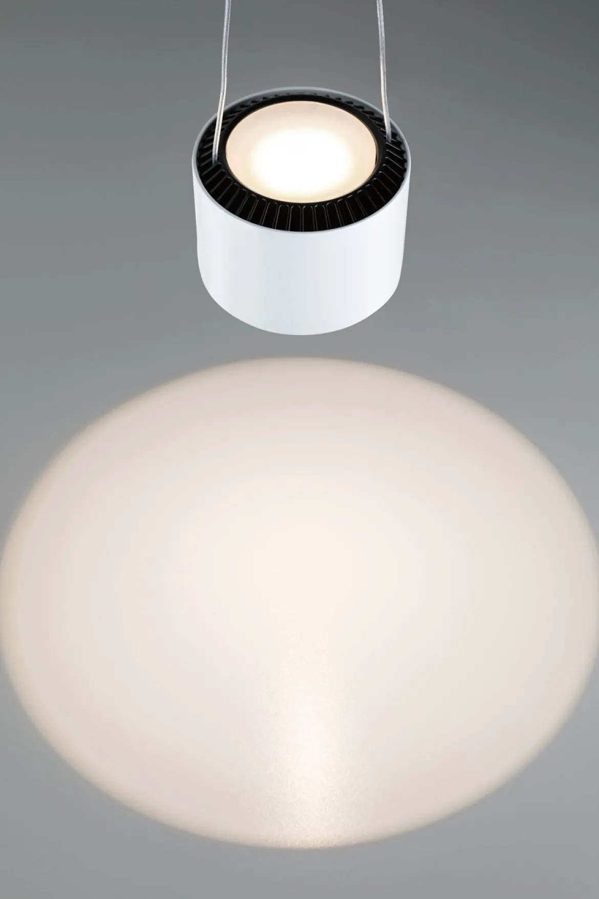 Paulmann 94904 URail LED Pendel Aldan 4000K dimmbar 230V Signalweiß RAL 9003