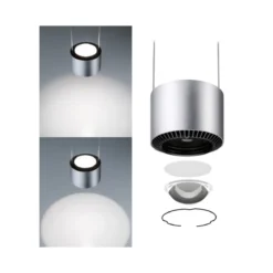 Paulmann 96811 URail LED Pendel Aldan 1-flammig chrom matt dimmbar 4000K