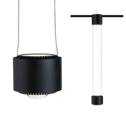 Paulmann 96813 URail LED Pendel Aldan 1-flammig schwarz dimmbar 4000K