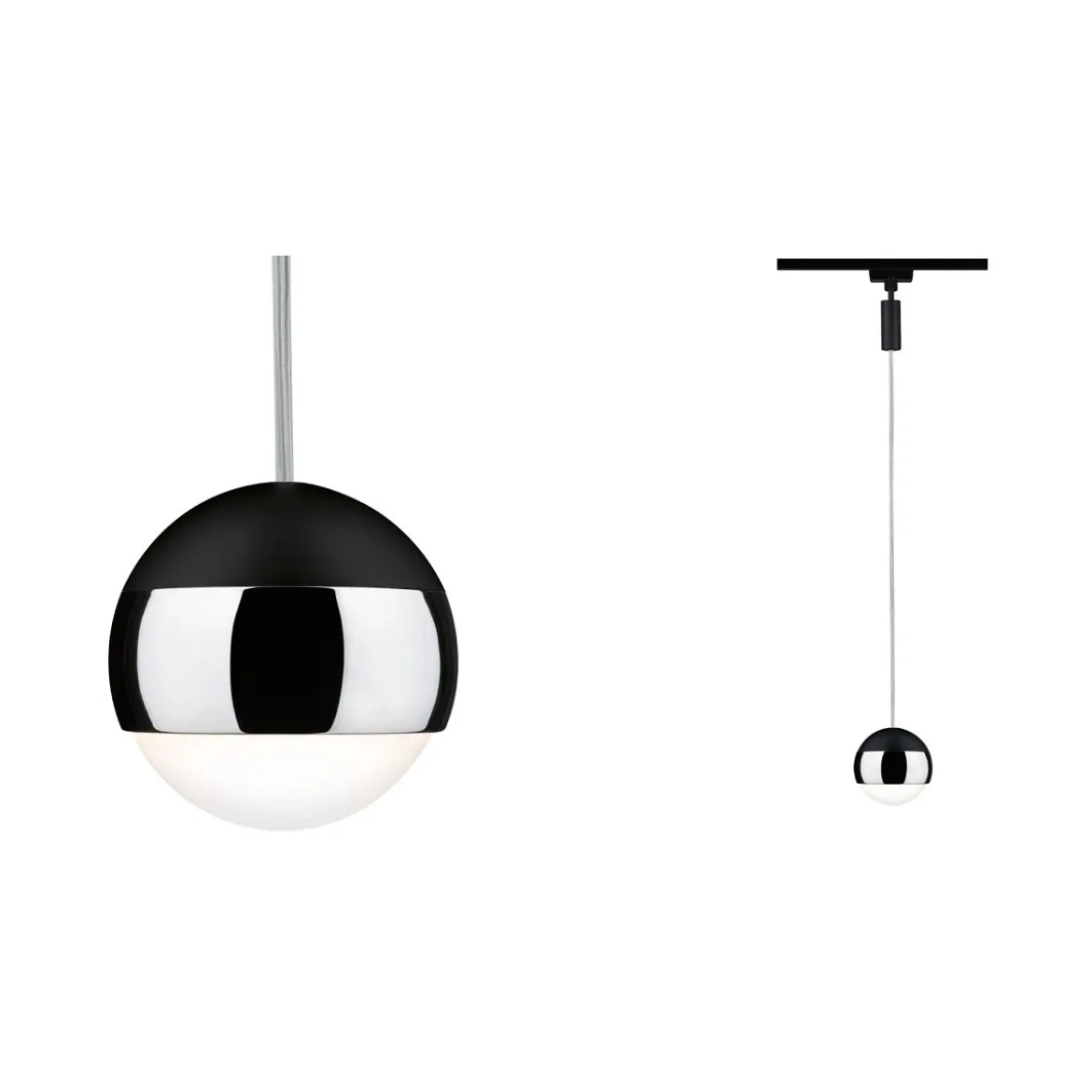 Paulmann 96808 URail LED Pendel Capsule II schwarz chrom 2700K dimmbar