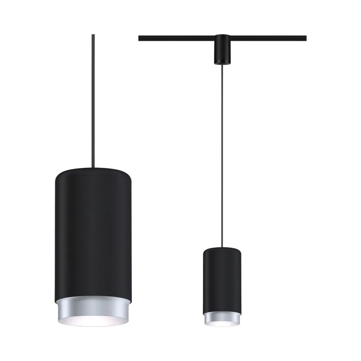 Paulmann 95402 URail LED Pendel Corus Schwarz max.50W E27