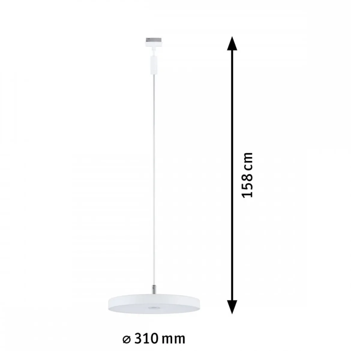 Paulmann 94901 URail LED Pendel Hildor 3-Step-Dim 3000K Signalweiß RAL 9003