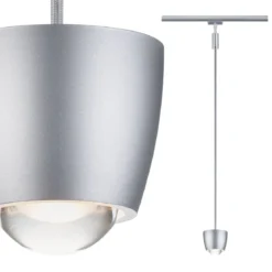 Paulmann 95682 URail LED Pendel Tyros Zigbee RGBW 230V Chrom matt