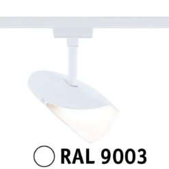 Paulmann 94960 URail LED Schienenspot Alejandro 3000K 3-Step-Dim 230V Signalweiß RAL 9003