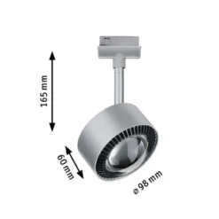 Paulmann 96810 URail LED Schienenspot Aldan chrom matt 4000 K