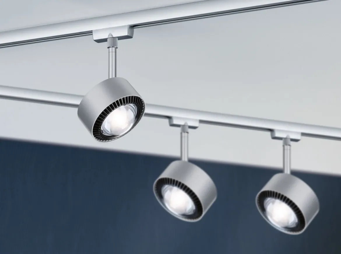 Paulmann 96810 URail LED Schienenspot Aldan chrom matt 4000 K