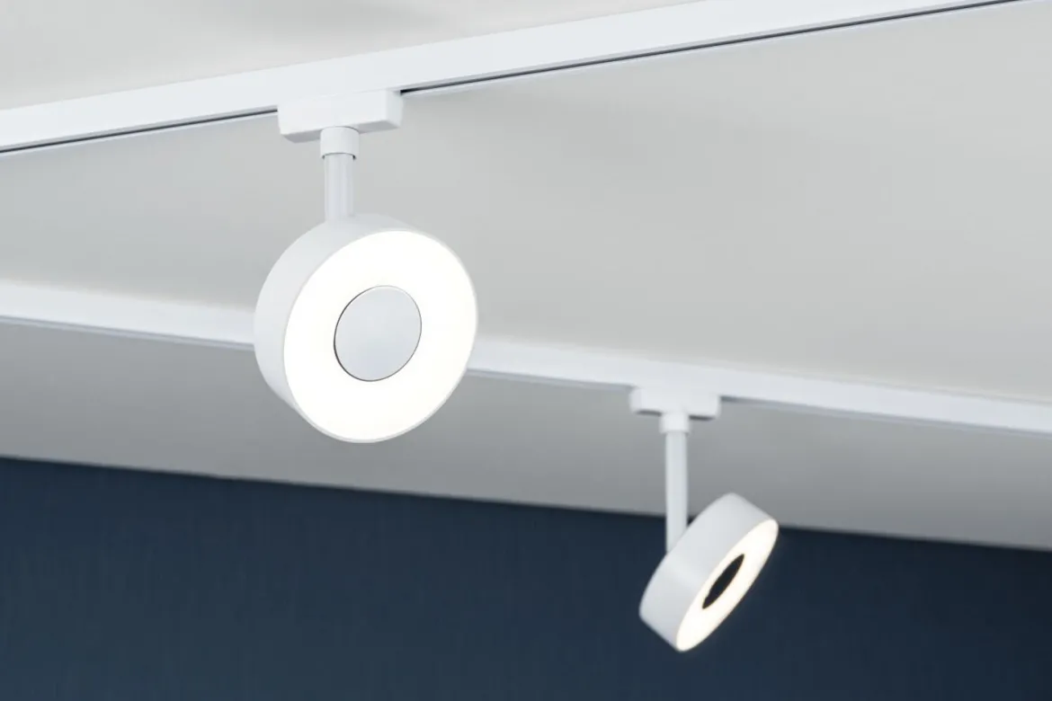 Paulmann 95704 URail LED Schienenspot Circle 4000K 3-Step-Dim 230V Signalweiß