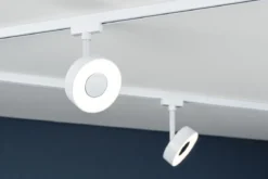 Paulmann 94891 URail LED Schienenspot Circle 3000K dimmbar 230V Signalweiß RAL 9003