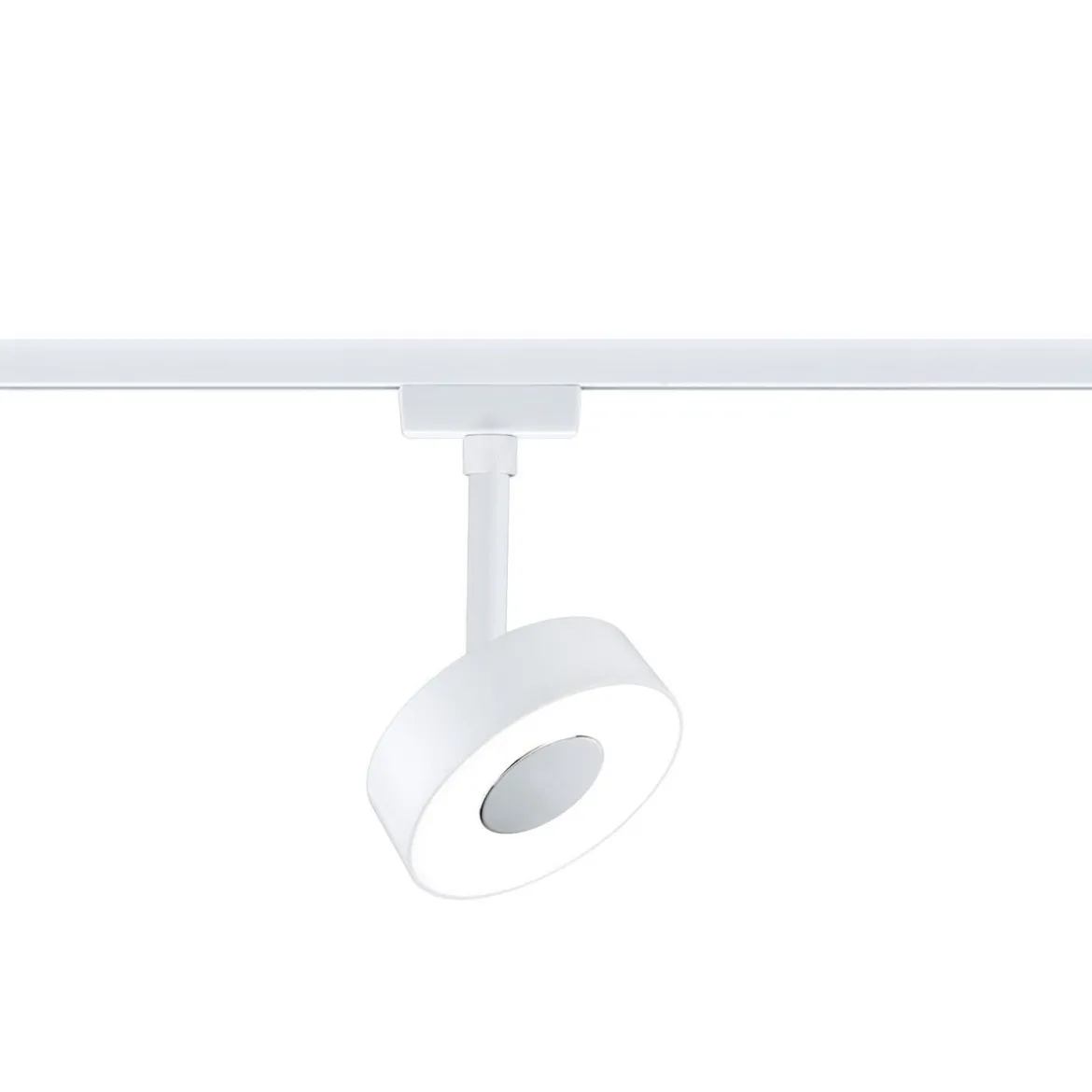 Paulmann 94892 URail LED Schienenspot Circle 4000K dimmbar 230V Signalweiß RAL 9003