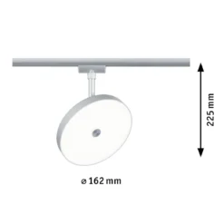 Paulmann 96793 URail LED Schienenspot Hildor 4000K dimmbar 230V Chrom matt