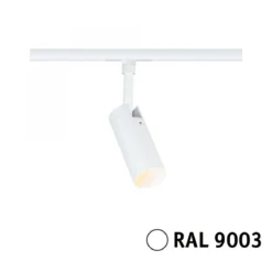 Paulmann 93140 URail LED Schienenspot Tubo 3-Step-Dim 2700-4000K Signalweiß RAL 9003