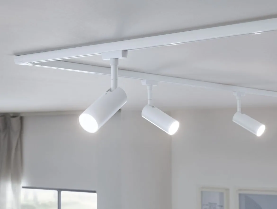 Paulmann 94889 URail LED Schienenspot Tubo 3-Step-Dim 3000K Signalweiß RAL 9003
