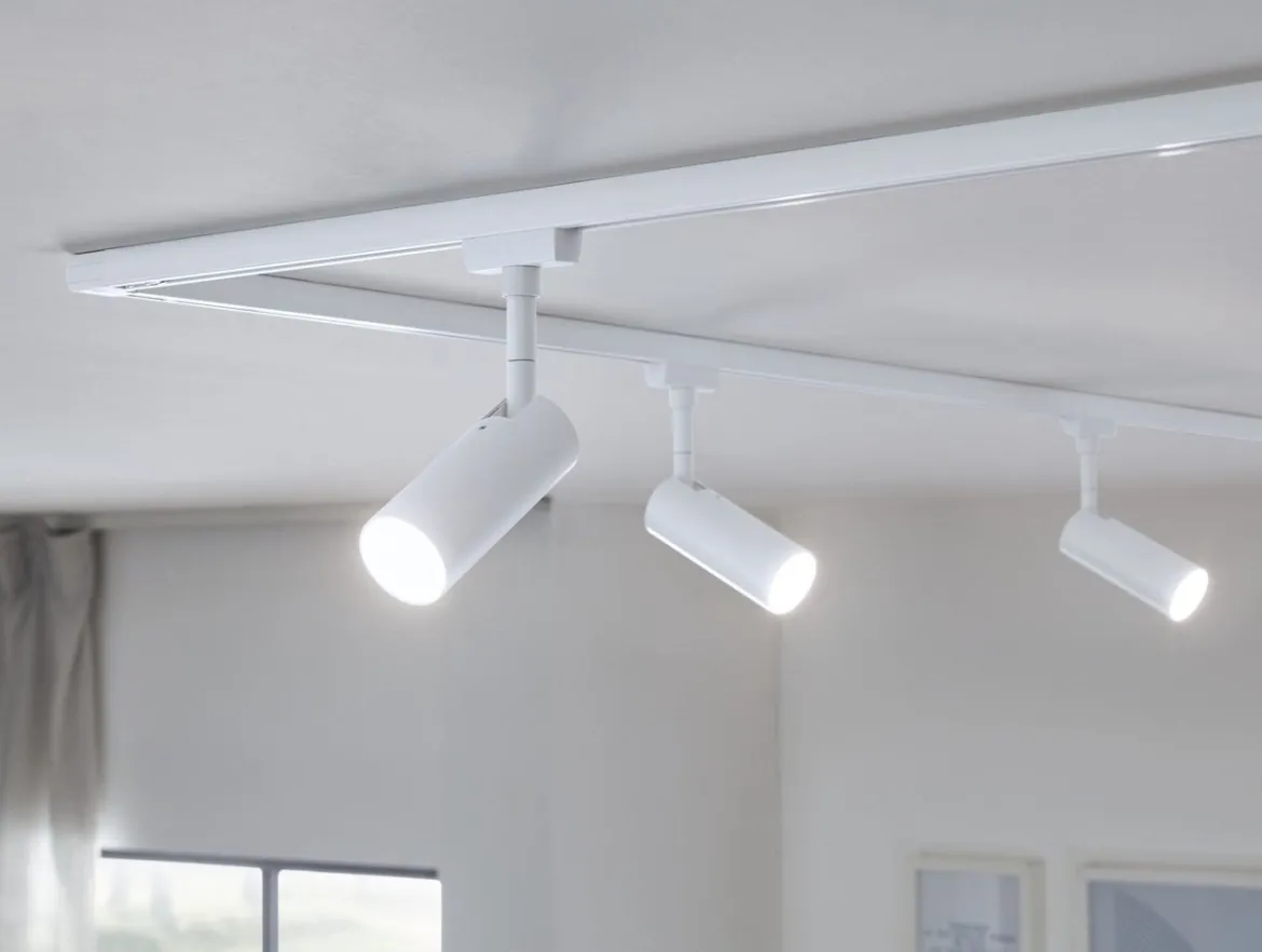 Paulmann 94890 URail LED Schienenspot Tubo 3-Step-Dim 4000K Signalweiß RAL 9003
