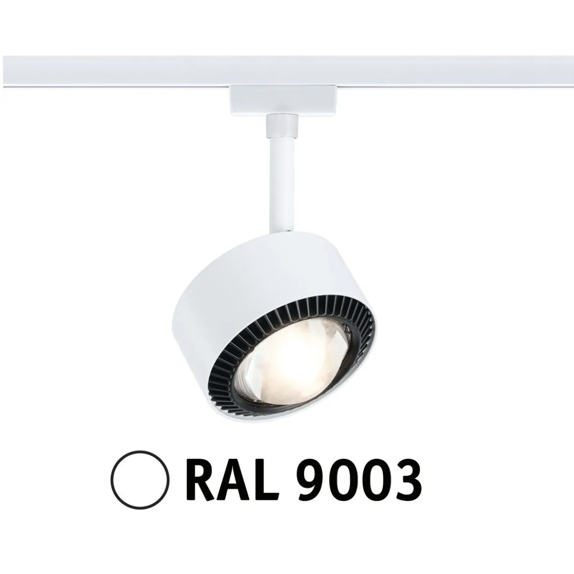 Paulmann 94897 URail LED Spot Aldan 3000K dimmbar 230V Signalweiß RAL 9003