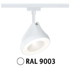 Paulmann 94899 URail LED Spot Arena 2700K dimmbar 230V Signalweiß RAL 9003