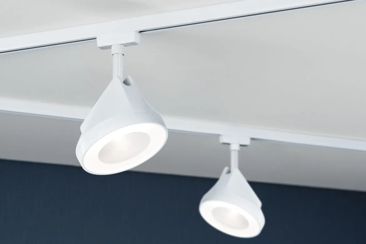 Paulmann 94900 URail LED Spot Arena 4000K dimmbar 230V Signalweiß RAL 9003