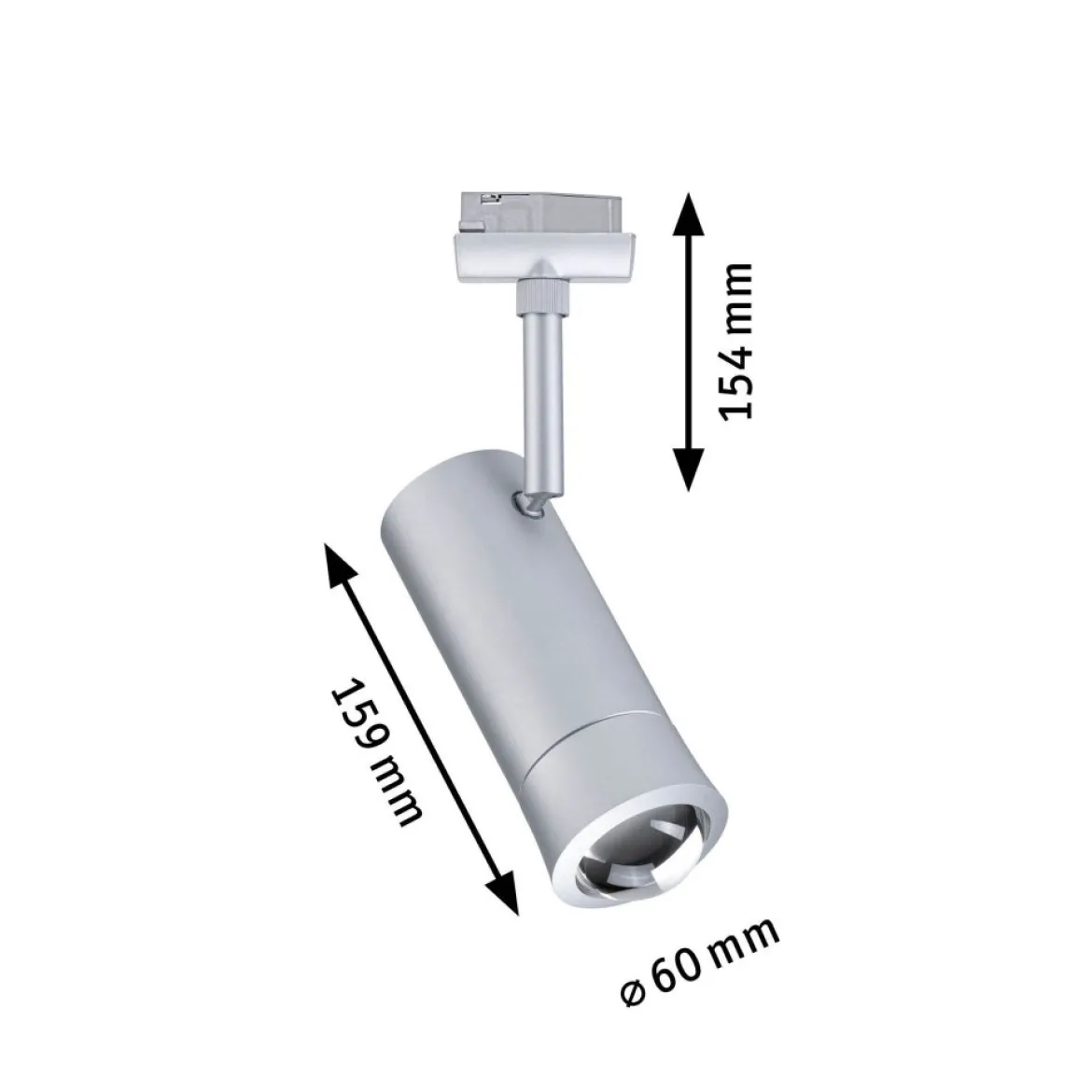 Paulmann 95691 URail LED Spot Tarie Zigbee RGBW 230V Chrom matt dimmbar