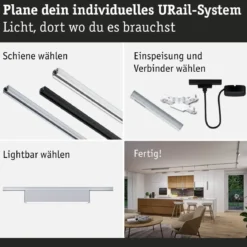 Paulmann 95712 URail Lightbar Ceris Chrom matt 4000K 3-Step-Dim