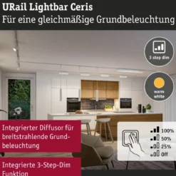Paulmann 95707 URail Lightbar Ceris Signalweiß 3000K 3-Step-Dim