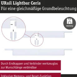 Paulmann 95708 URail Lightbar Ceris Signalweiß 4000K 3-Step-Dim
