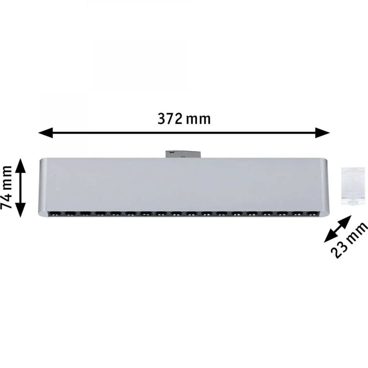 Paulmann 95717 URail Lightbar Zelos Chrom matt 3000K 3-Step-Dim