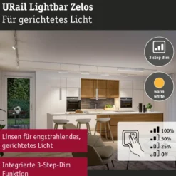 Paulmann 95713 URail Lightbar Zelos Signalweiß 3000K 3-Step-Dim