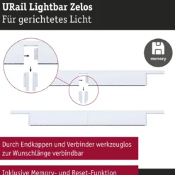 Paulmann 95713 URail Lightbar Zelos Signalweiß 3000K 3-Step-Dim