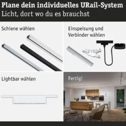 Paulmann 95714 URail Lightbar Zelos Signalweiß 4000K 3-Step-Dim