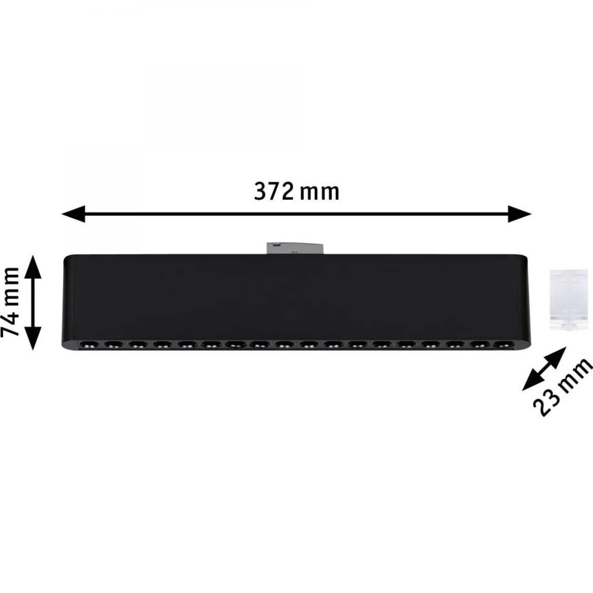 Paulmann 95715 URail Lightbar Zelos Schwarz matt 3000K 3-Step-Dim