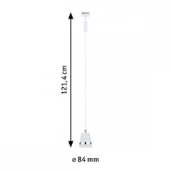 Paulmann 95629 URail Pendel Cone max.10W GU10 230V Signalweiß RAL 9003