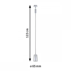 Paulmann 95625 URail Pendel Cover max.10W GU10 230V Chrom matt