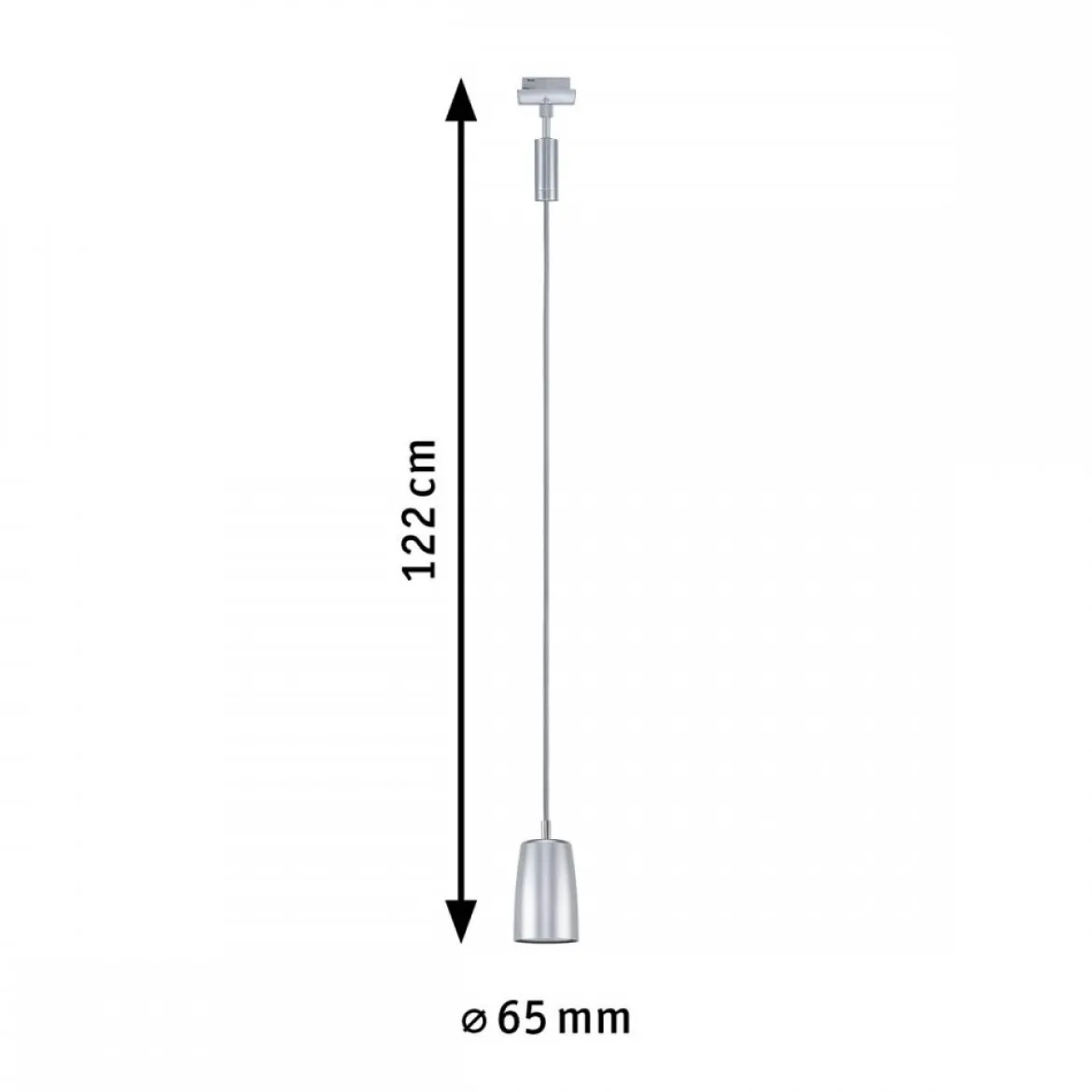 Paulmann 95625 URail Pendel Cover max.10W GU10 230V Chrom matt