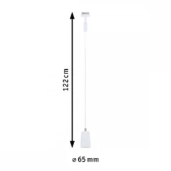 Paulmann 95626 URail Pendel Cover max.10W GU10 230V Signalweiß RAL 9003