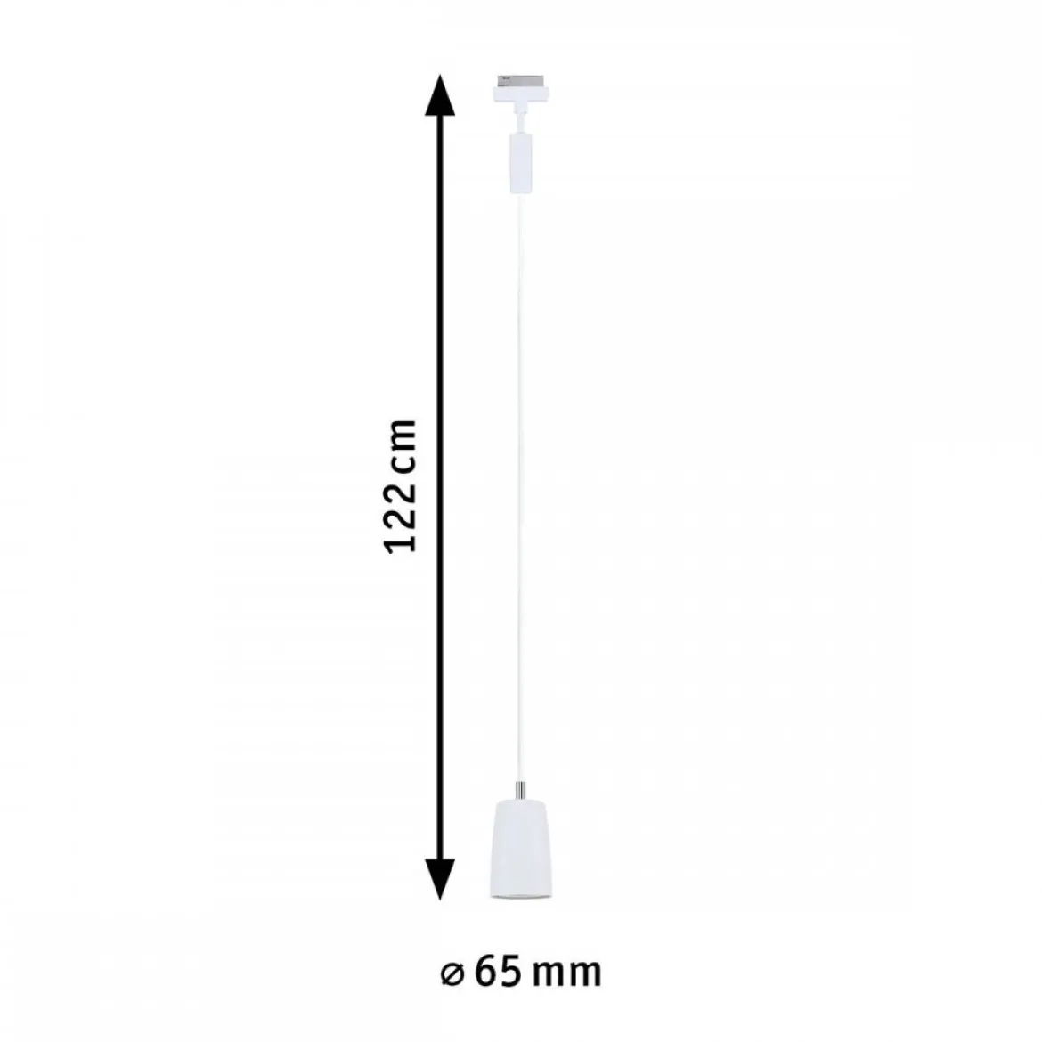 Paulmann 95626 URail Pendel Cover max.10W GU10 230V Signalweiß RAL 9003