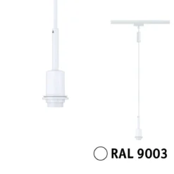 Paulmann 94886 URail Pendel DecoSystems Basic E14 230V Signalweiß RAL 9003