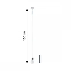Paulmann 94887 URail Pendel 2Easy Basic E27 230V Signalweiß RAL 9003