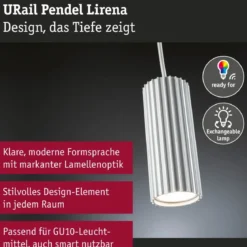 Paulmann 93147 URail Pendel Lirena Signalweiß max.10W GU10