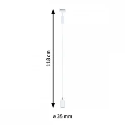 Paulmann 95623 URail Pendel Runa max.10W GU10 230V Signalweiß RAL 9003