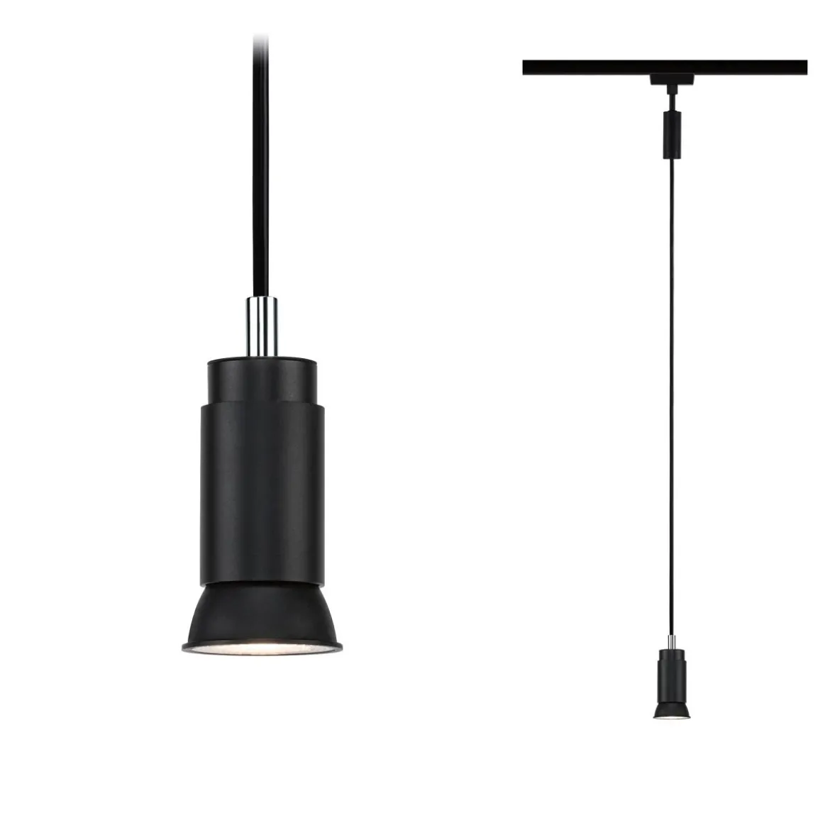 Paulmann 95624 URail Pendel Runa max.10W GU10 230V Schwarz matt