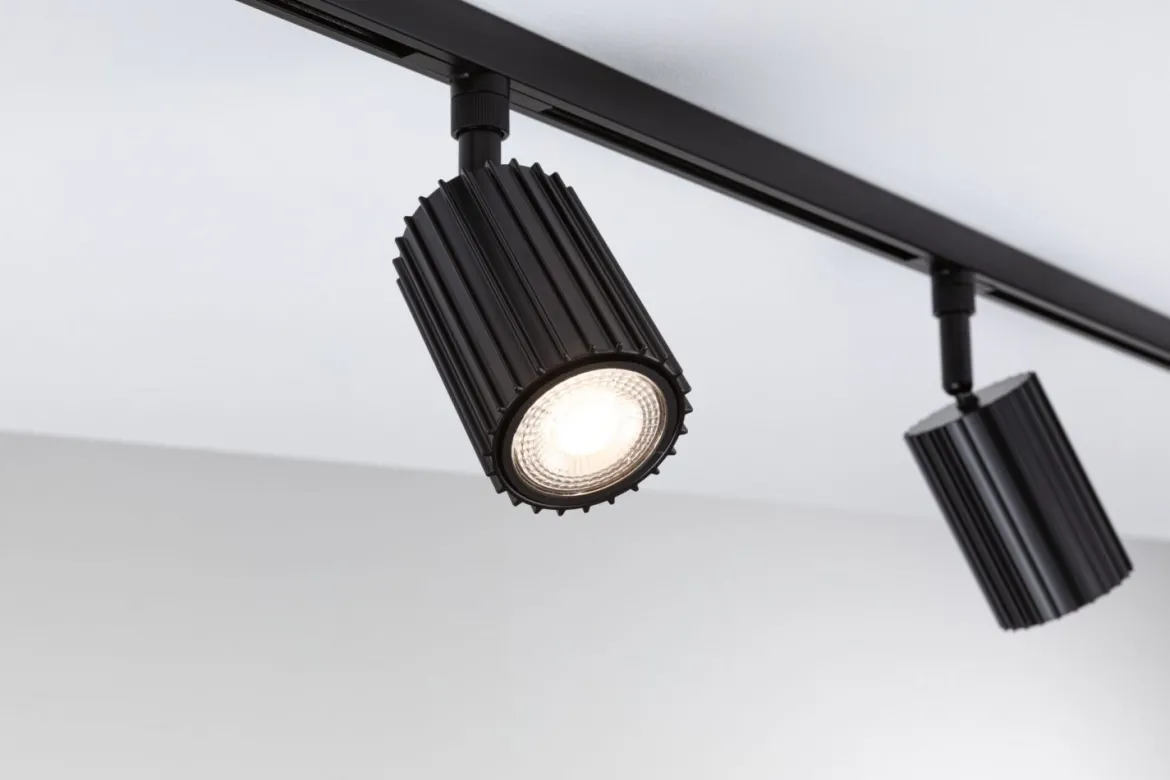 Paulmann 93148 URail Schienenspot Lirena Schwarz max.10W GU10