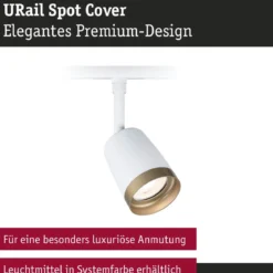 Paulmann 93136 URail Schienenspot Cover GU10 max. 10W 230V Signalweiß Gold matt