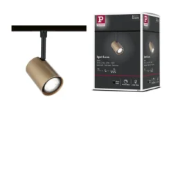 Paulmann 94917 URail Schienenspot Luxe GU10 max. 10W 230V Gold matt Schwarz matt