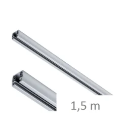 Paulmann 95665 URail Schienensystem Zubehör Schiene 1,5m 230V Chrom matt