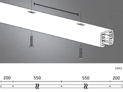 Paulmann 95640 URail Schienensystem Schiene 1,5m Signalweiß RAL 9003