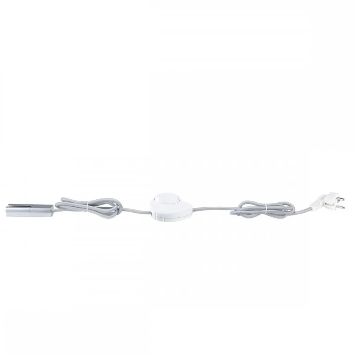 Paulmann 95658 URail Schienensystem Einspeisung Kabel mit Schalter 2m Chrom matt