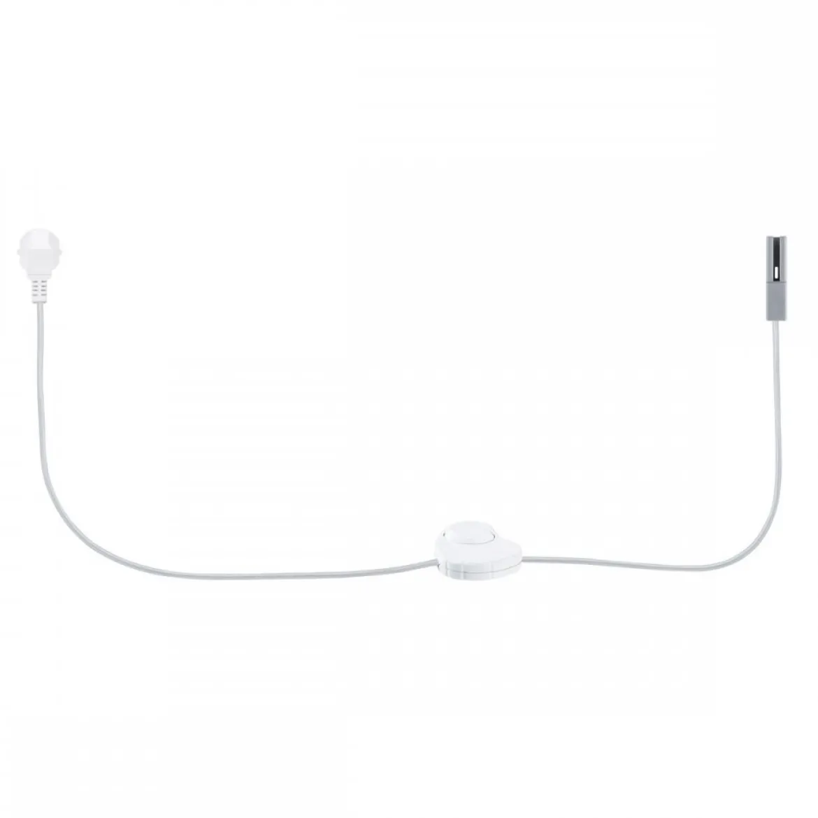 Paulmann 95658 URail Schienensystem Einspeisung Kabel mit Schalter 2m Chrom matt